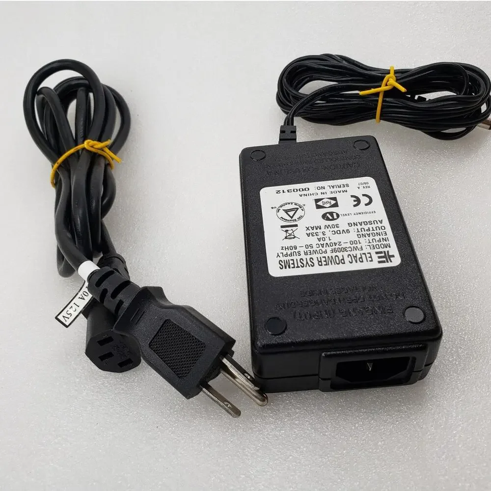 Elpac Power Systems FWC3009F AC Adapter Power Supply 9VDC 3.33A 30W MAX